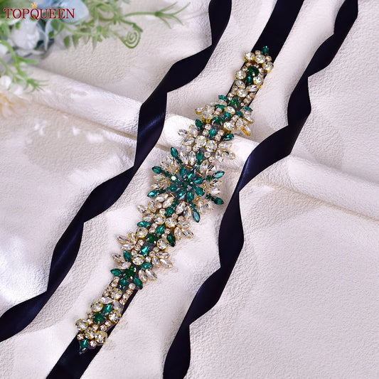 Silver Rhinestone Bridal Belt