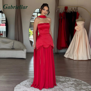 Elegant Beaded Evening Dress – Dubai Style, Sleeveless, Floor-Length