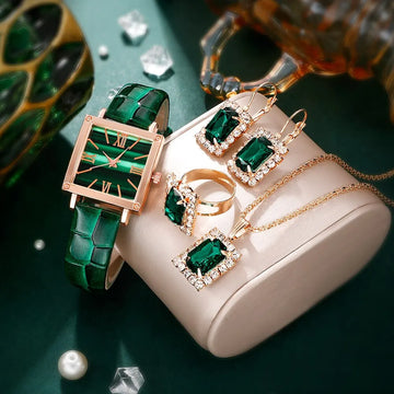 Elegant Women’s Watch & Jewelry Gift Set – Timeless Style for Every Occasion