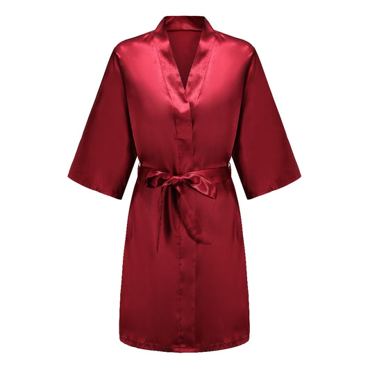 Quinceañera Satin Robe – “Mis 15 Años” Birthday Celebration Robe