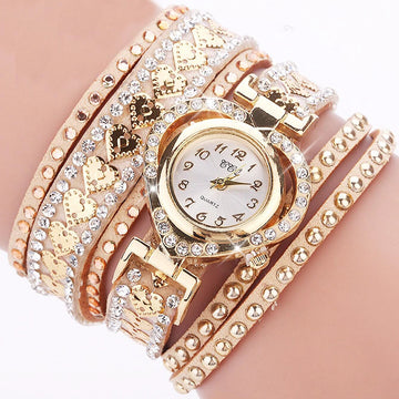 Elegant Leather Quartz Watch for Women