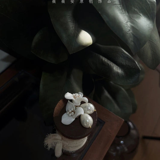 Baroque Pearl Flower Hair Pin