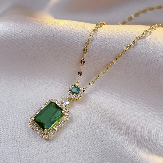 Luxury Rhinestone Jewelry Set – 4-Piece Elegant Shine