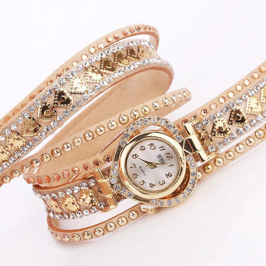 Elegant Leather Quartz Watch for Women